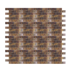 Hammered Wall Tiles 2x6 Brick Metal Mosaic