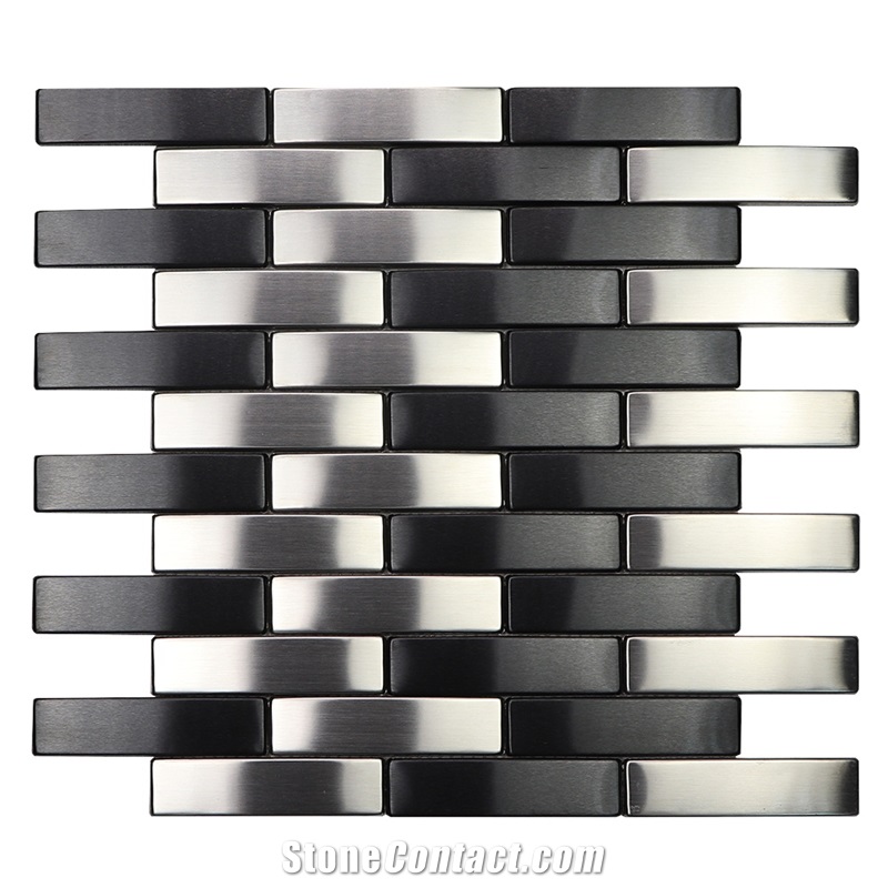 Made in China Silver Color Strip Mosaic