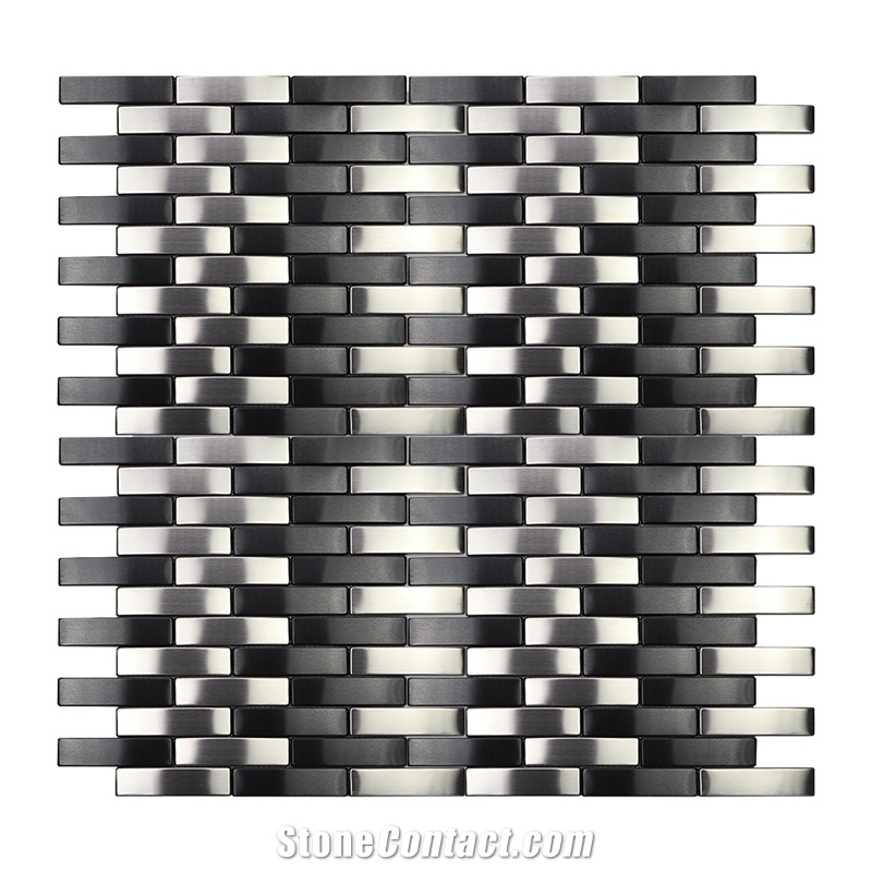 Made in China Silver Color Strip Mosaic