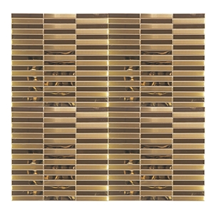 Metal Mosaic Pattern Kitchen Backsplash Tile