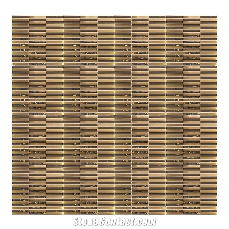 Metal Mosaic Pattern Kitchen Backsplash Tile