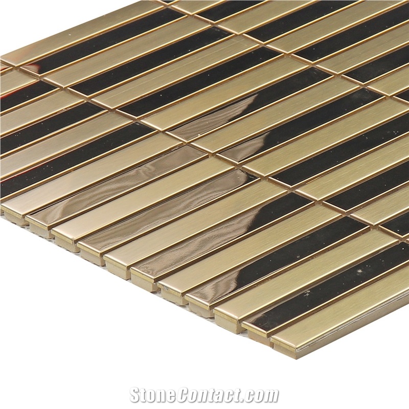 Metal Mosaic Pattern Kitchen Backsplash Tile