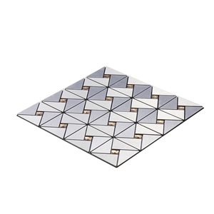 Natural Marmer Brushed Metal Mosaic