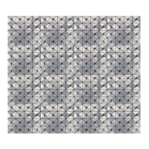 Natural Marmer Brushed Metal Mosaic