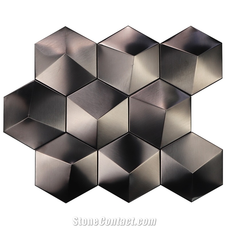 Pattern Metal Stainless Steel 304 Mosaic Tiles