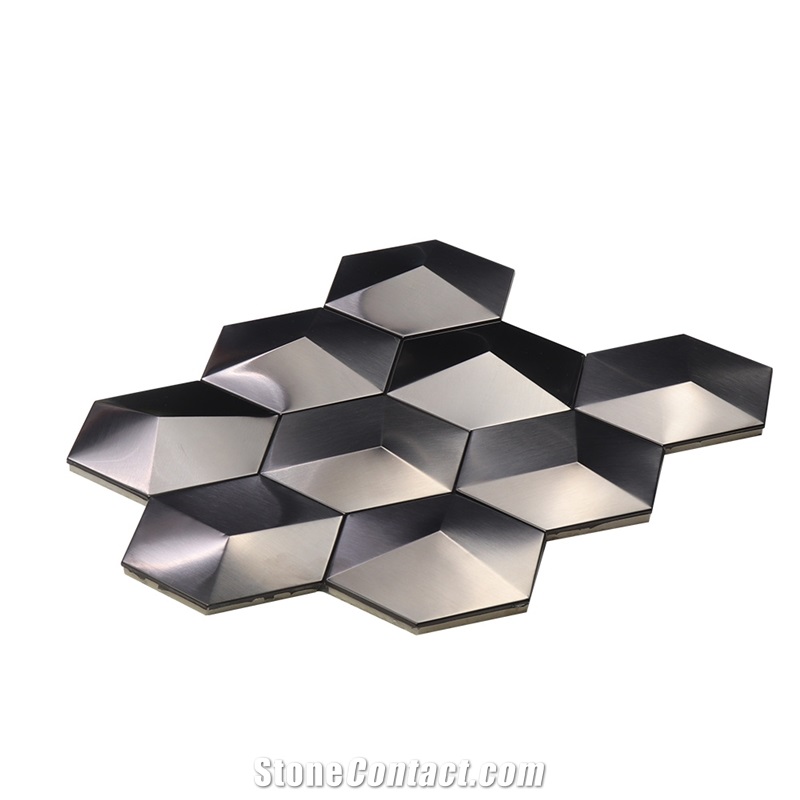 Pattern Metal Stainless Steel 304 Mosaic Tiles