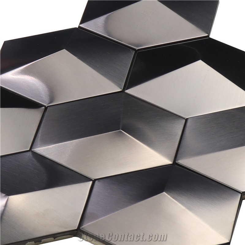 Pattern Metal Stainless Steel 304 Mosaic Tiles