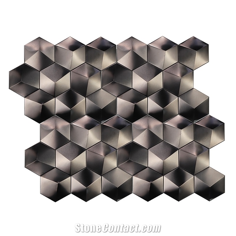 Pattern Metal Stainless Steel 304 Mosaic Tiles