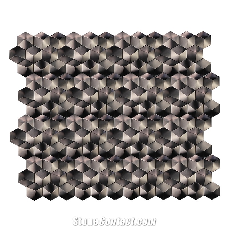 Pattern Metal Stainless Steel 304 Mosaic Tiles