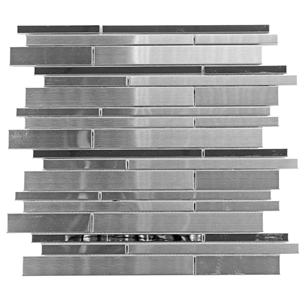 Steel Mosaic Backsplah Kitchen Metal Tile