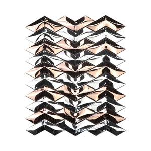 Wall Metal Series Tile Aluminium Alloy 3d Mosaic