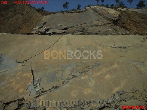 Black and Rust Slate Quarry and Block