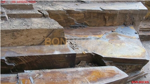 Black and Rust Slate Quarry and Block