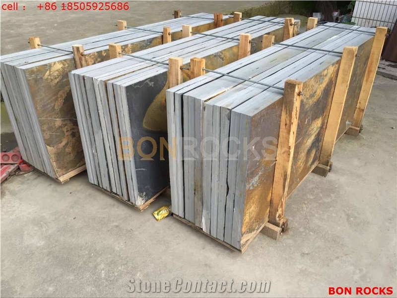 Multicolor Rust Slate Big Slabs and Tiles