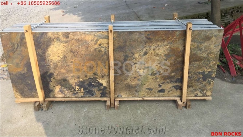Multicolor Rust Slate Big Slabs and Tiles