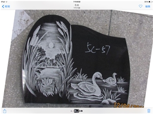 Black Colour Monument & Tombstone & Headstone
