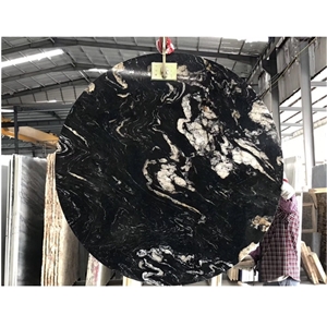Cosmic Black Granite Stone Restaurant Tables