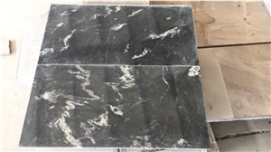 Polished China Cosmic Black Granite Slab and Tile