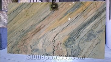 Multicolored Wavy Marble Slabs