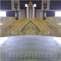 Multicolored Wavy Marble Slabs
