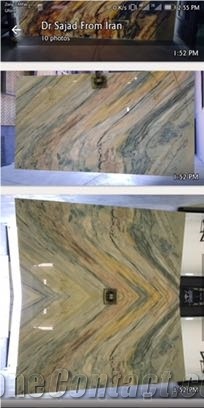 Multicolored Wavy Marble Slabs