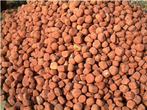 Indian Agra Red Sandstone Pebble Stones