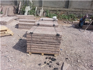 Indian Manga Red Granite Kerbstones