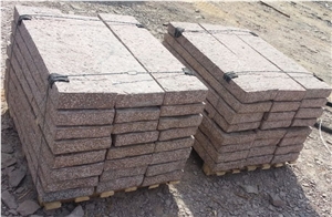 Indian Manga Red Granite Kerbstones