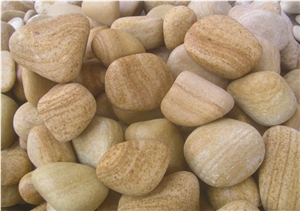 Teakwood Sandstone Pebble Stones