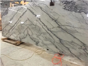 Armani Silver Marble Slabs Walling Flooring Tiles