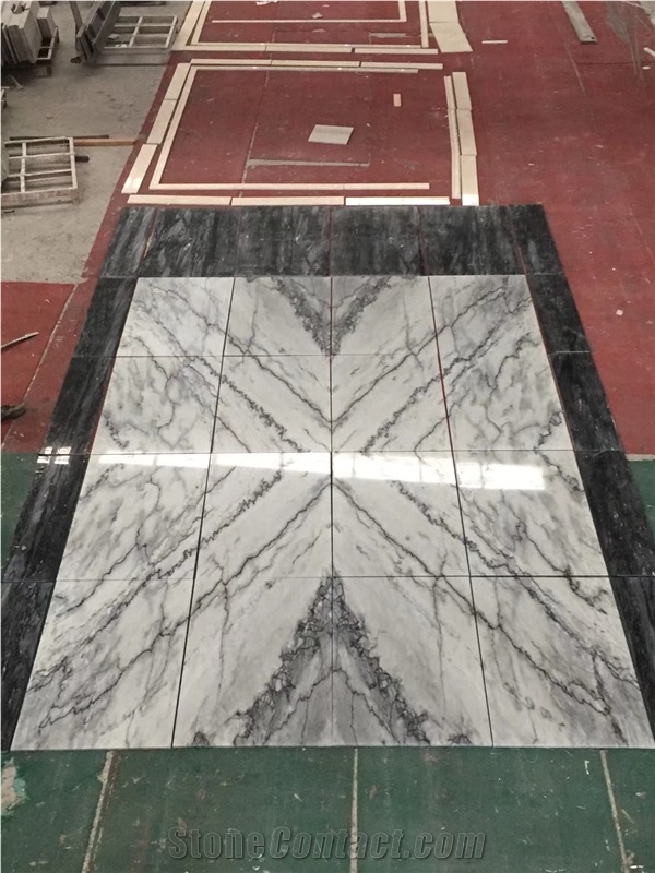 Armani Silver Marble Slabs Walling Flooring Tiles