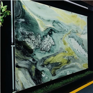 Bookmatch Paradise Jade Marble Slabs Floor Tiles