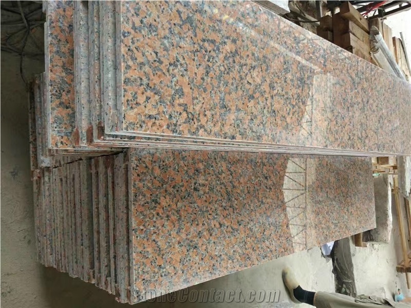 Chinese G562 Maple Nuoer Red Granite Slabs Tiles