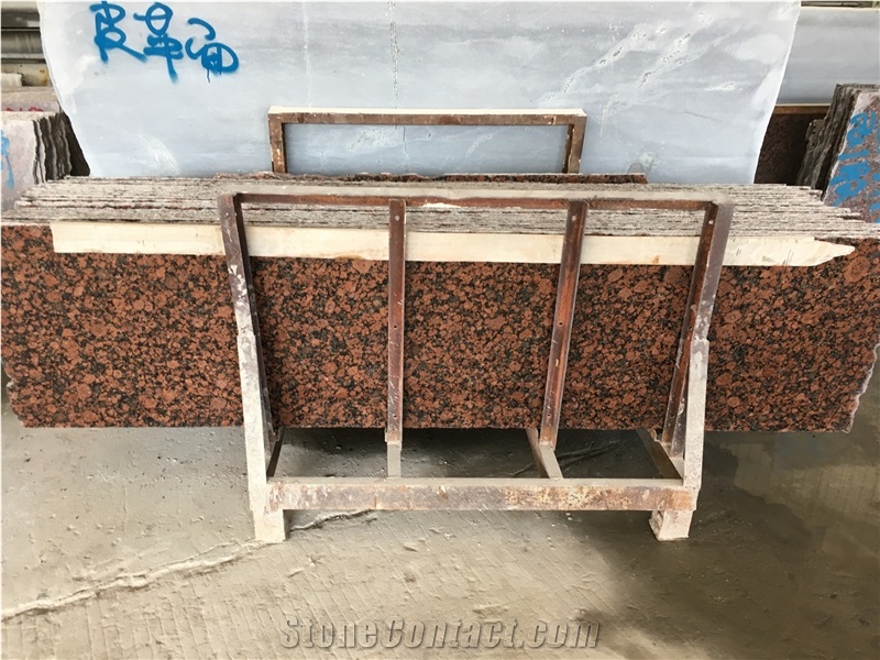 Finland Virolahden Punainen Red Granite Slab Tiles