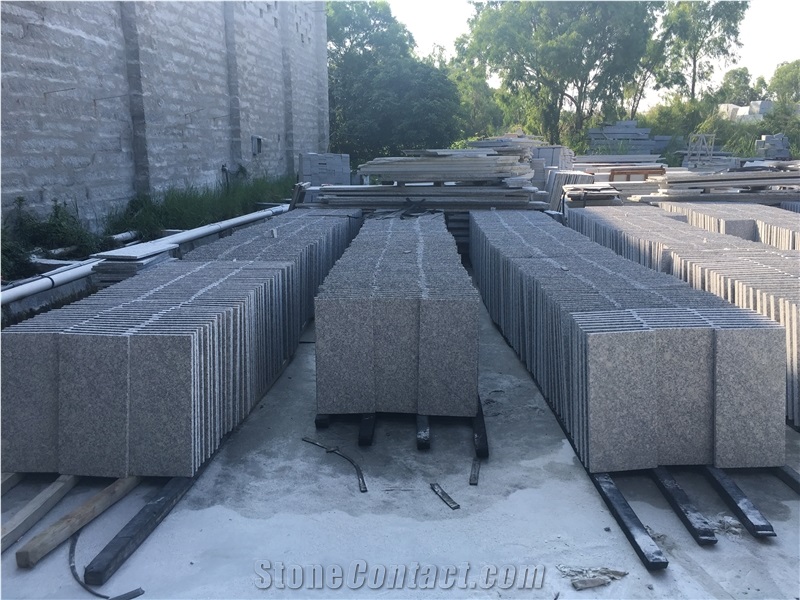Flamed G602 Grey Granite Walling Flooring Tiles