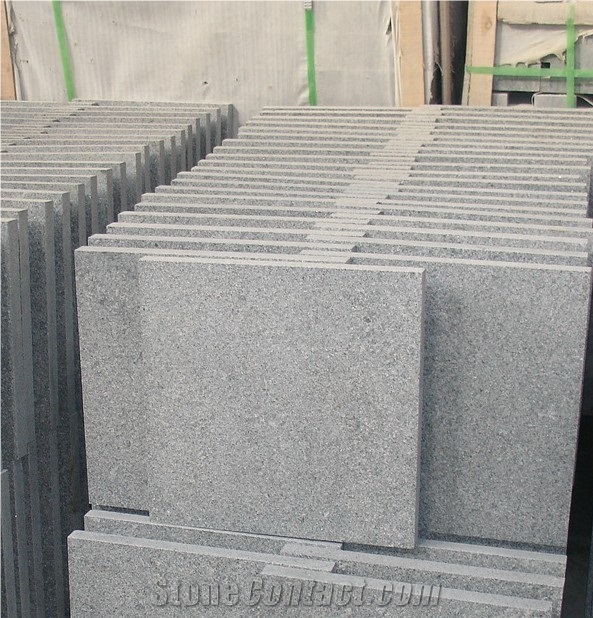 Flamed Sesame Black Granite Walling Flooring Tiles