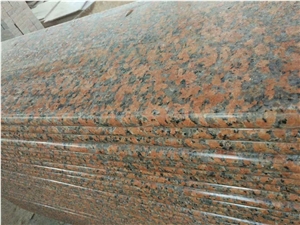 G562 Maple Leaf Red Granite Steps Stairs Riser