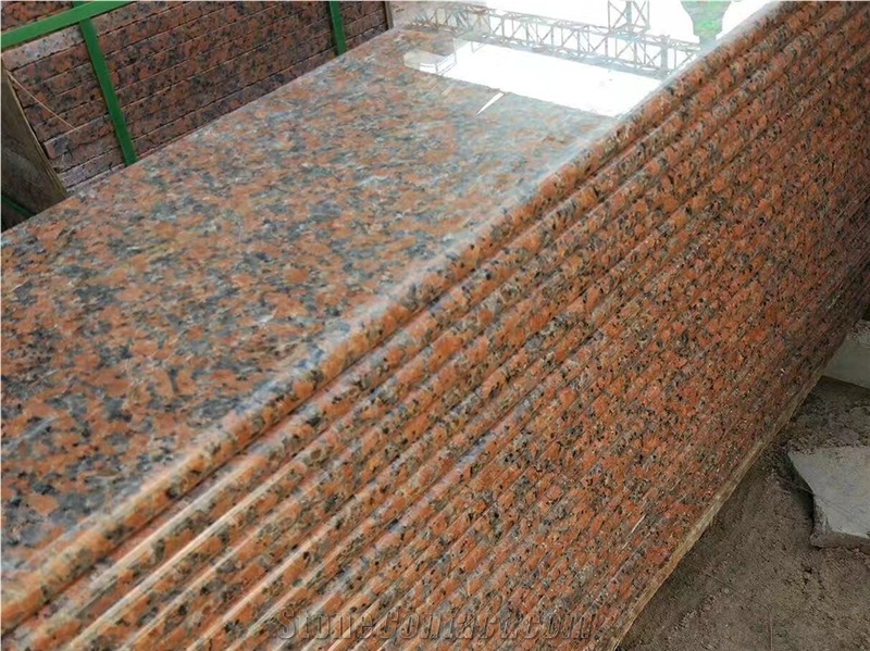 G562 Maple Rojo Red Granite Slabs Floor Tiles