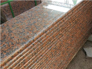 G562 Maple Rojo Red Granite Slabs Floor Tiles
