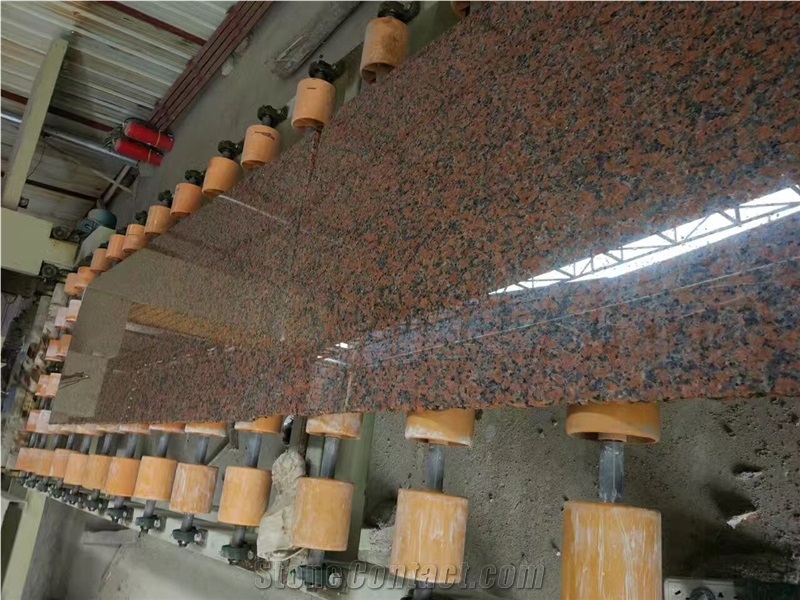 G562 Maple Rojo Red Granite Slabs Floor Tiles