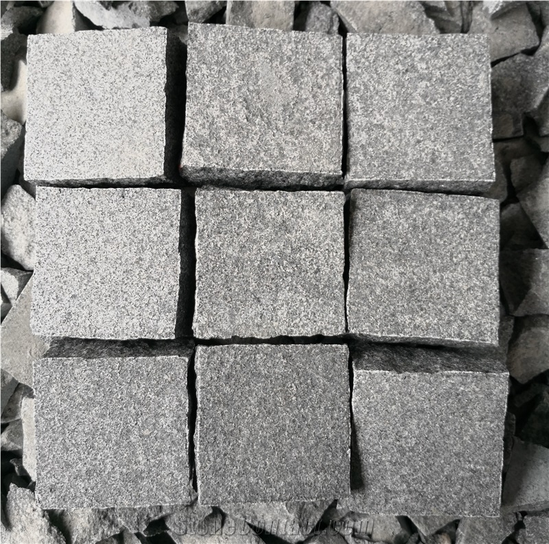 G654 Padang Dark Granite Paving Cube Stone Pavers