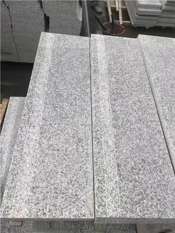 Hubei G602 Bianco Sardo Grey Granite Steps Riser