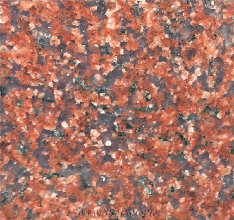 Indian New Imperial Red Granite Slabs Floor Tiles