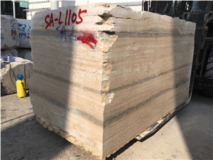 Italy Silver Florence Travertine Blocks