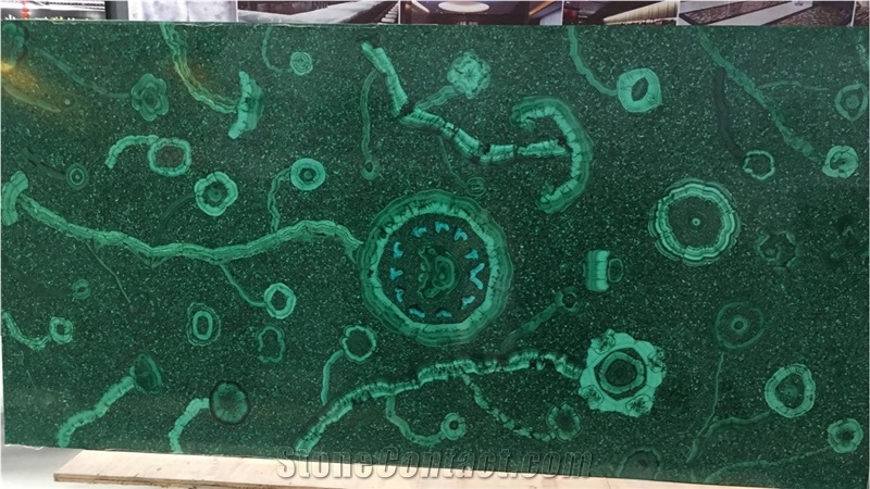 Luxury Green Malachite Semiprecious Gemstone Slabs
