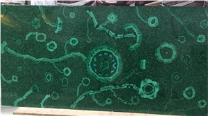 Luxury Green Malachite Semiprecious Gemstone Slabs