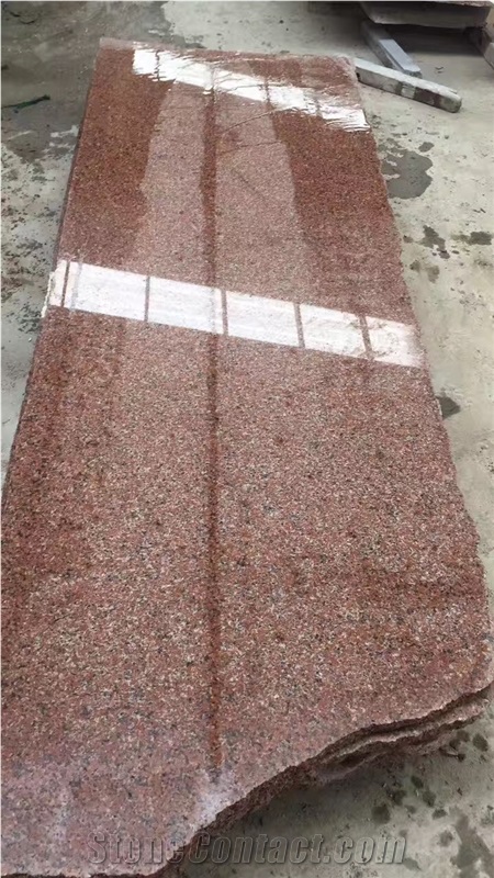Renhe Island Red Granite Slabs Wall Flooring Tiles
