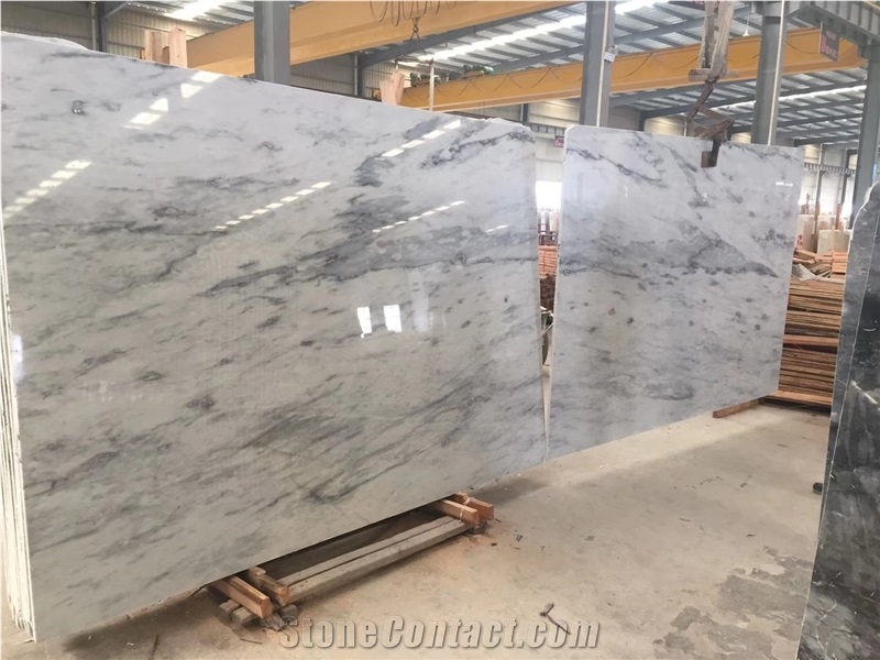 Silver Cloud Grey Marble Slabs Wall Flooring Tiles