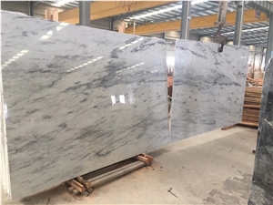 Silver Cloud Grey Marble Slabs Wall Flooring Tiles