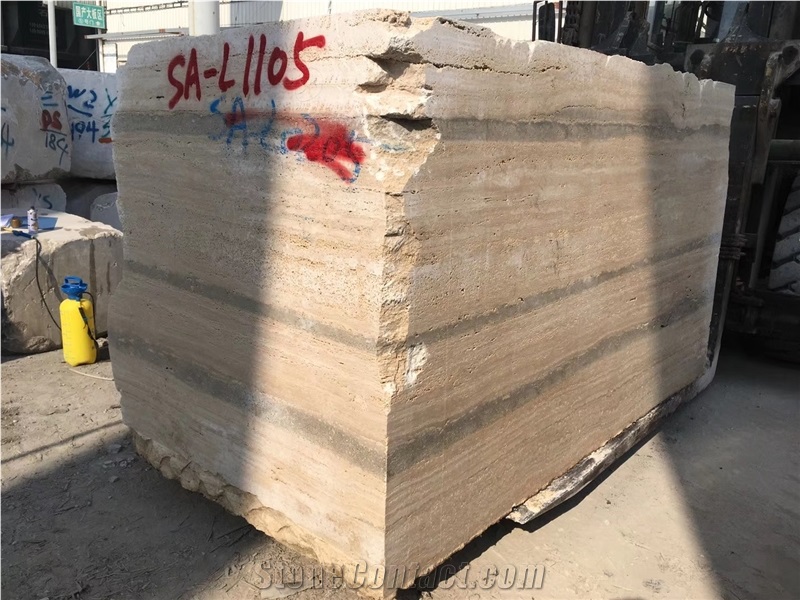 Silver Grey Travertine Slabs & Floor Tiles